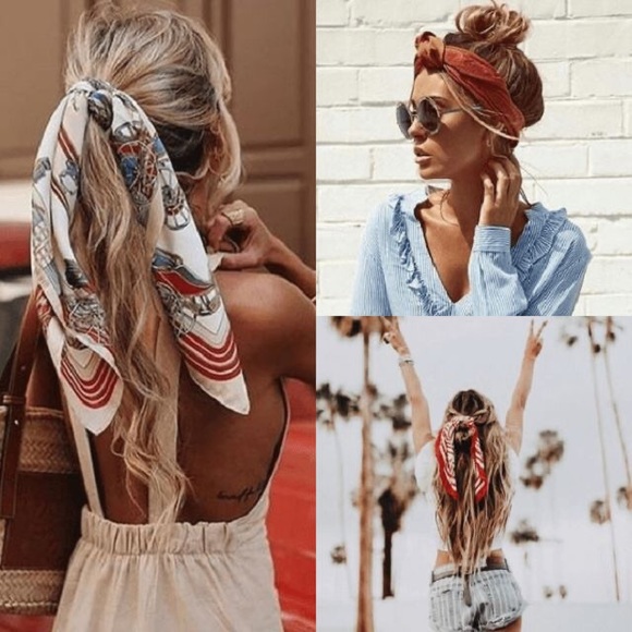 Christian Dior Blue & Red French pocket square scarf - Picture 5 of 8